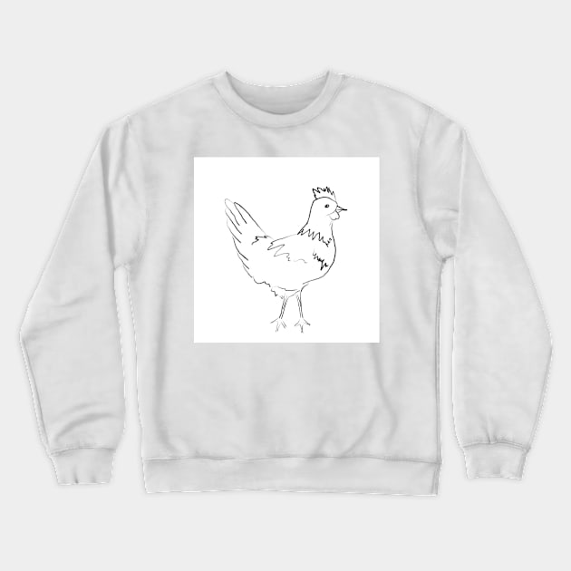 Chicken Ink Crewneck Sweatshirt by laceylschmidt